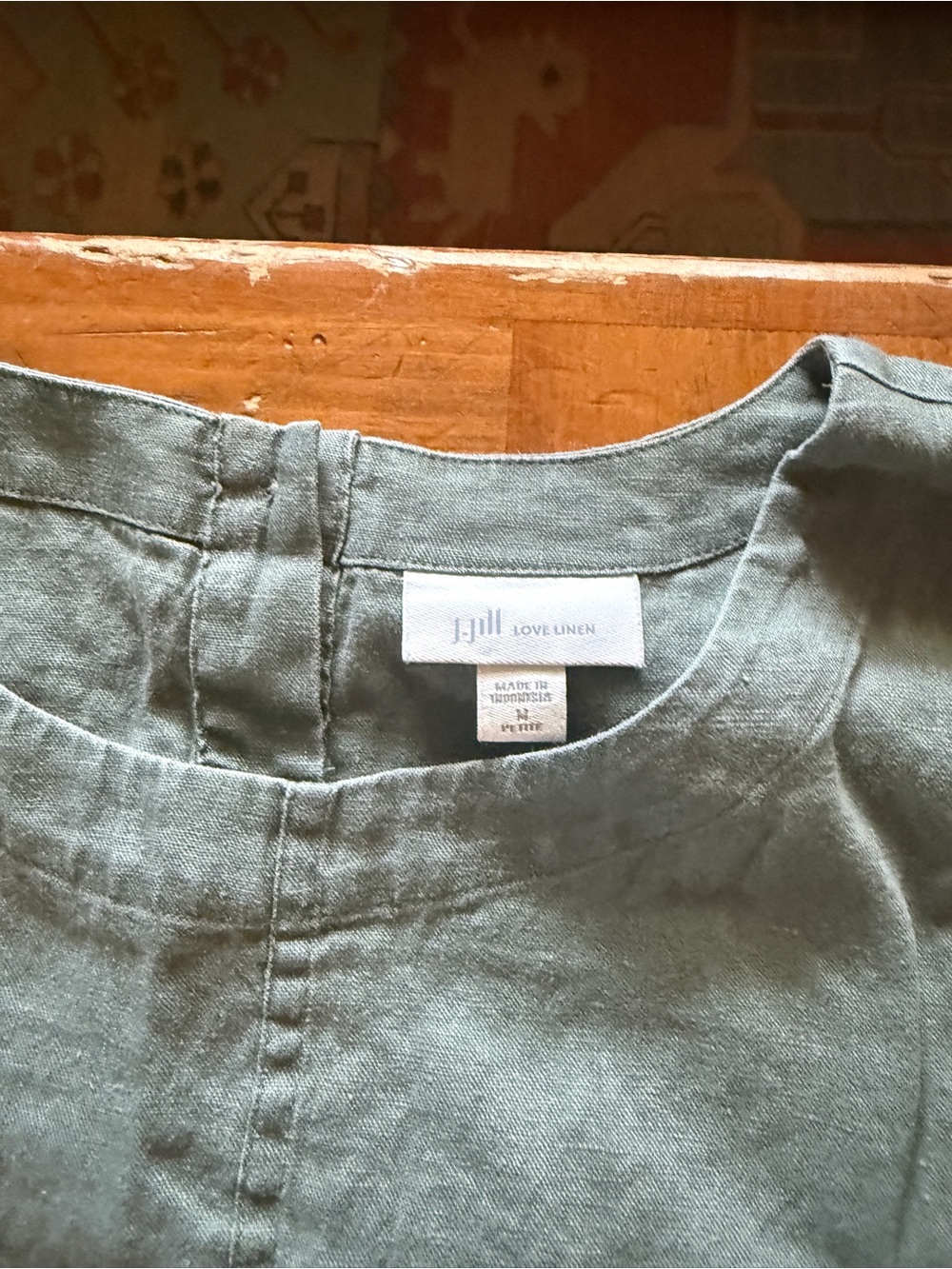 J. Jill Sleeveless Midi Dress in Slate Blue - Picture 2 of 3